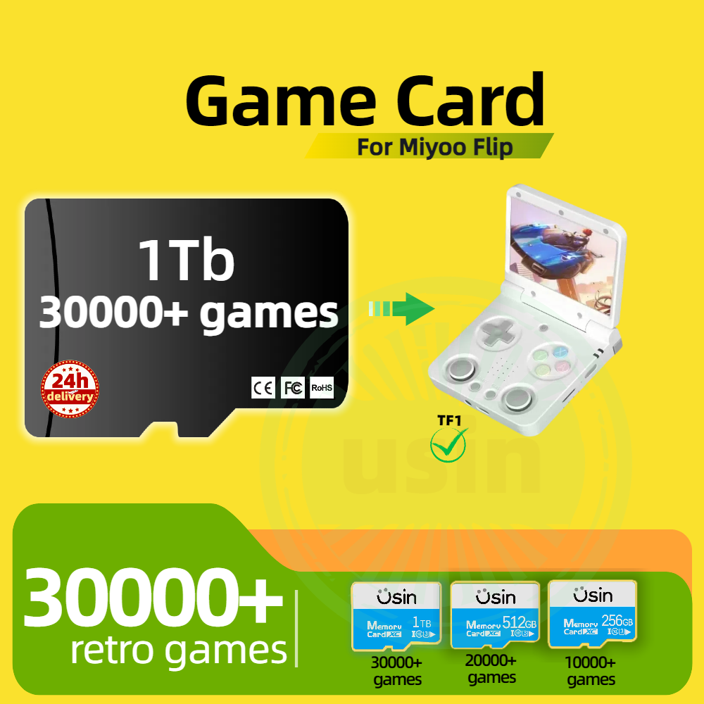 Retro Gaming Handheld Console - Игровая карта для Miyoo Flip 30000+