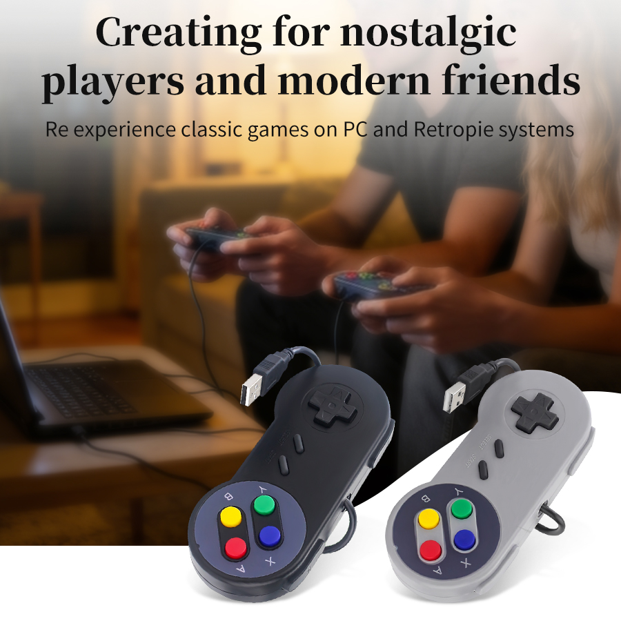 Raspberry Pi Retropie - USB-геймпад в ретро-стиле для ПК, NESPi,
