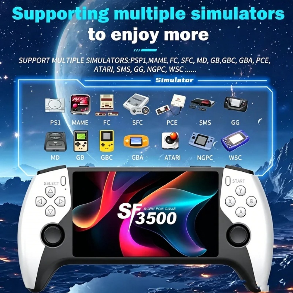 Retro Gaming Handheld Console - Портативная игровая консоль SF3500 5 дюймов
