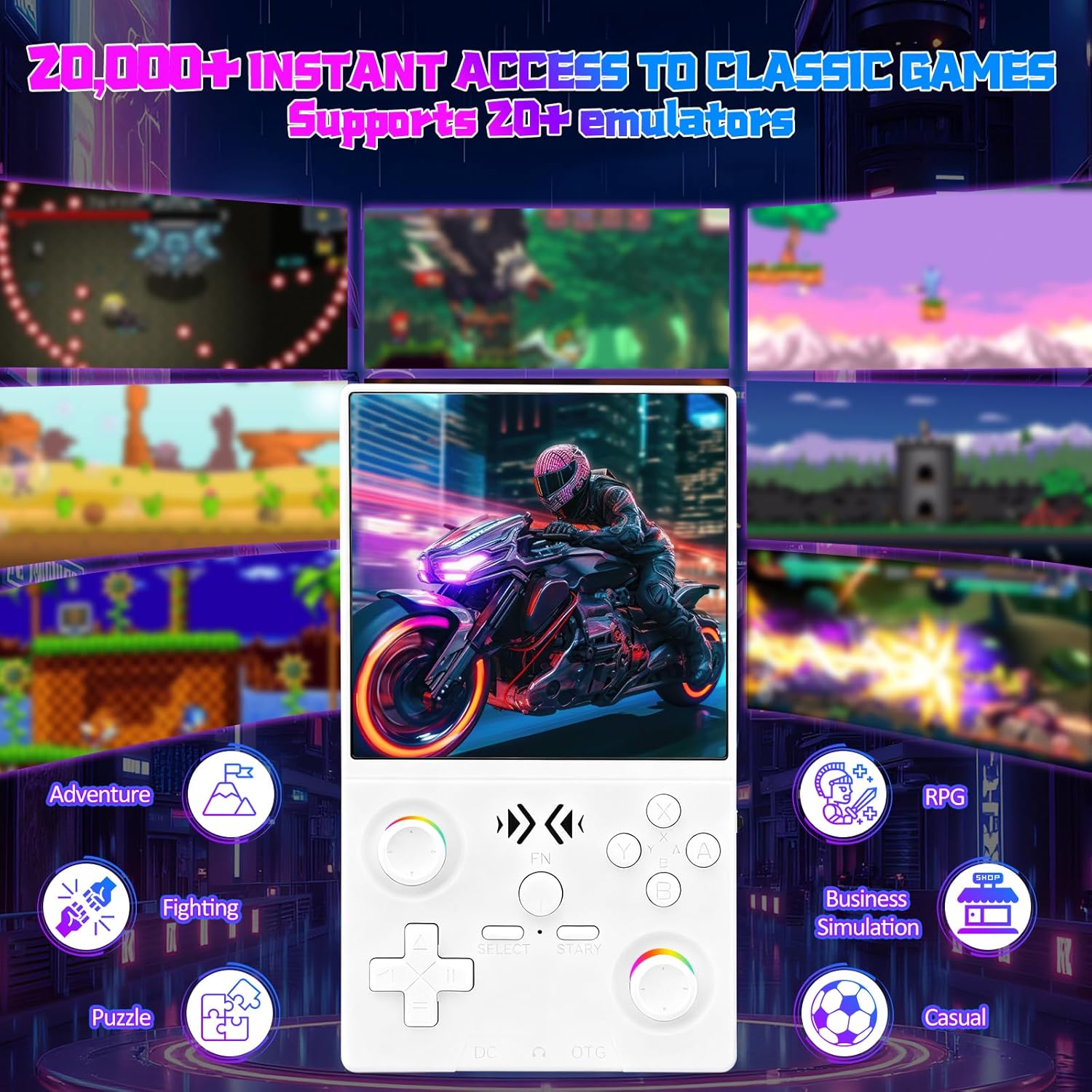 Портативная игровая консоль FL – обзор и цена Retro Gaming Handheld Console