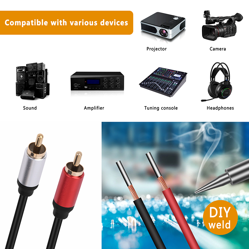 Динамик Провод RCA Штекер Разъ – обзор и цена Composite Rca Cable