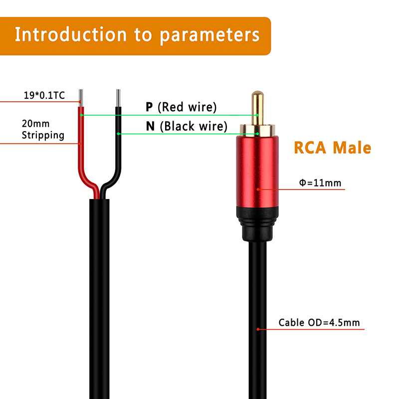 Динамик Провод RCA Штекер Разъ – обзор и цена Composite Rca Cable